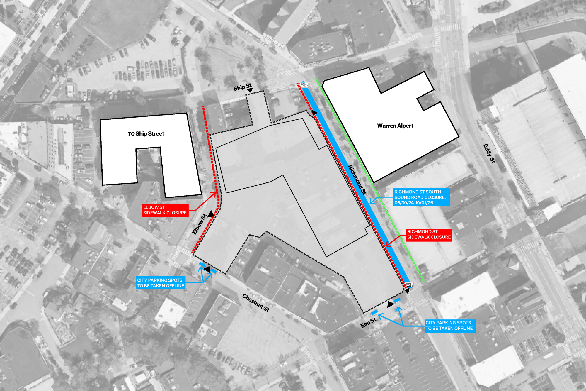 ILS@B Construction Closures