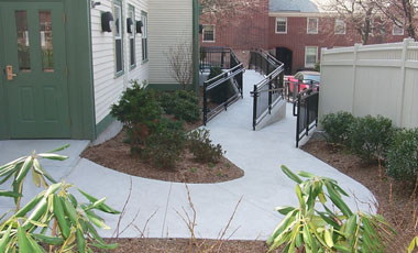Accessible ramps.