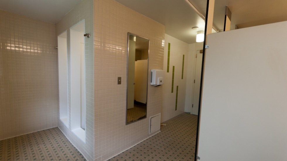 Renovated showers