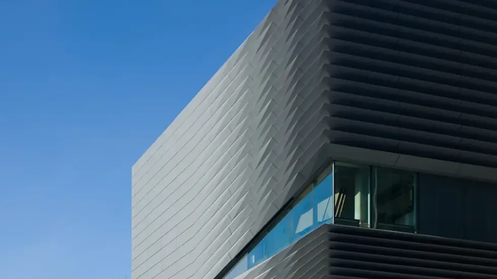 Upper corner of building