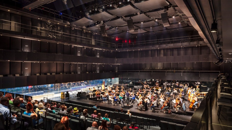 Orchestra performing