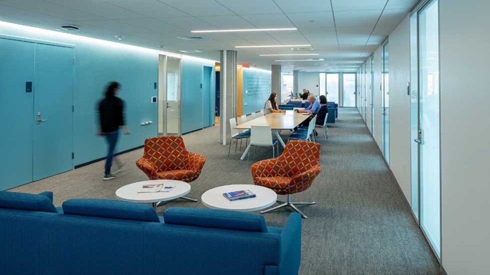 Seating area.